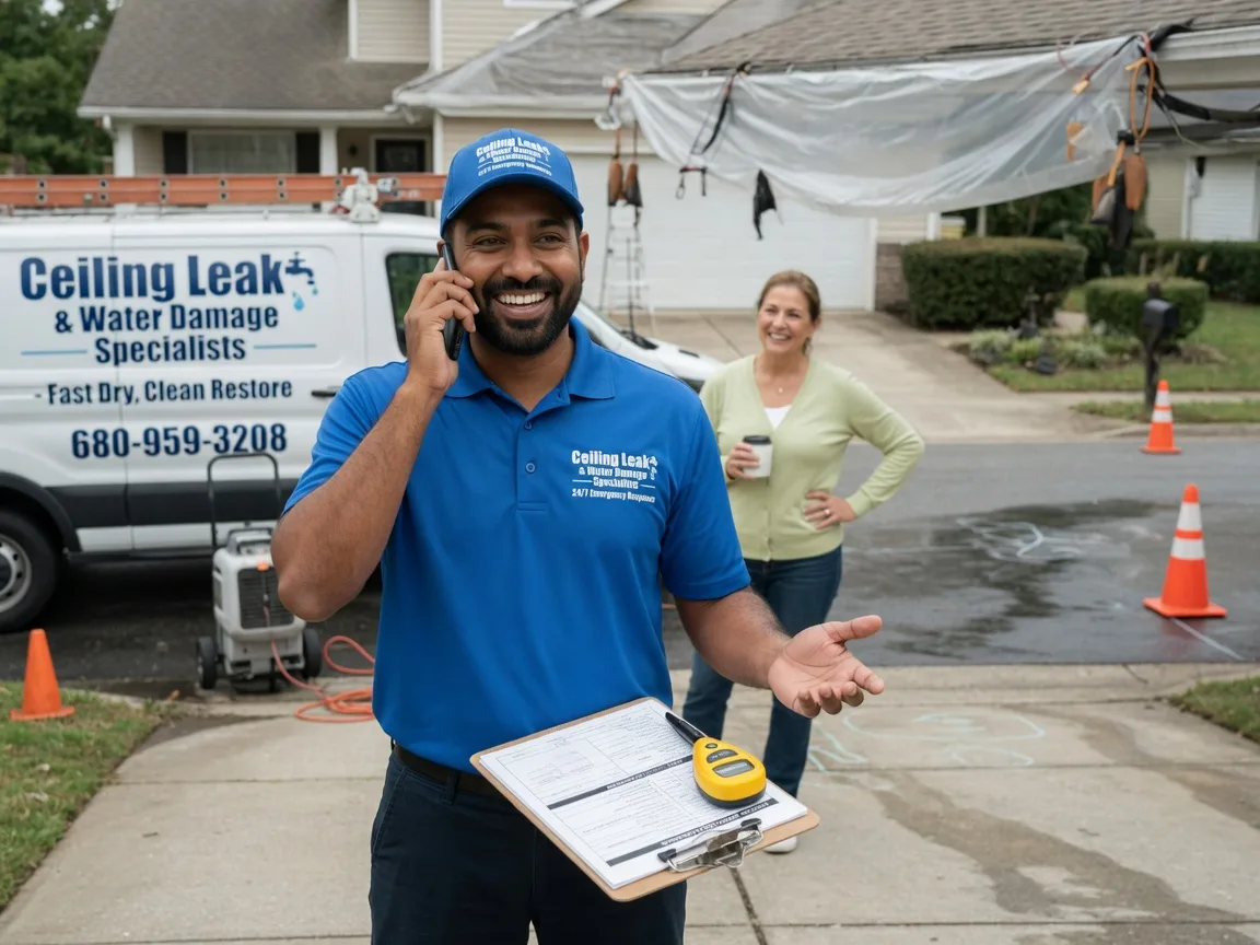 Ceiling Leak Cleanup Glenbeulah, WI FAQs